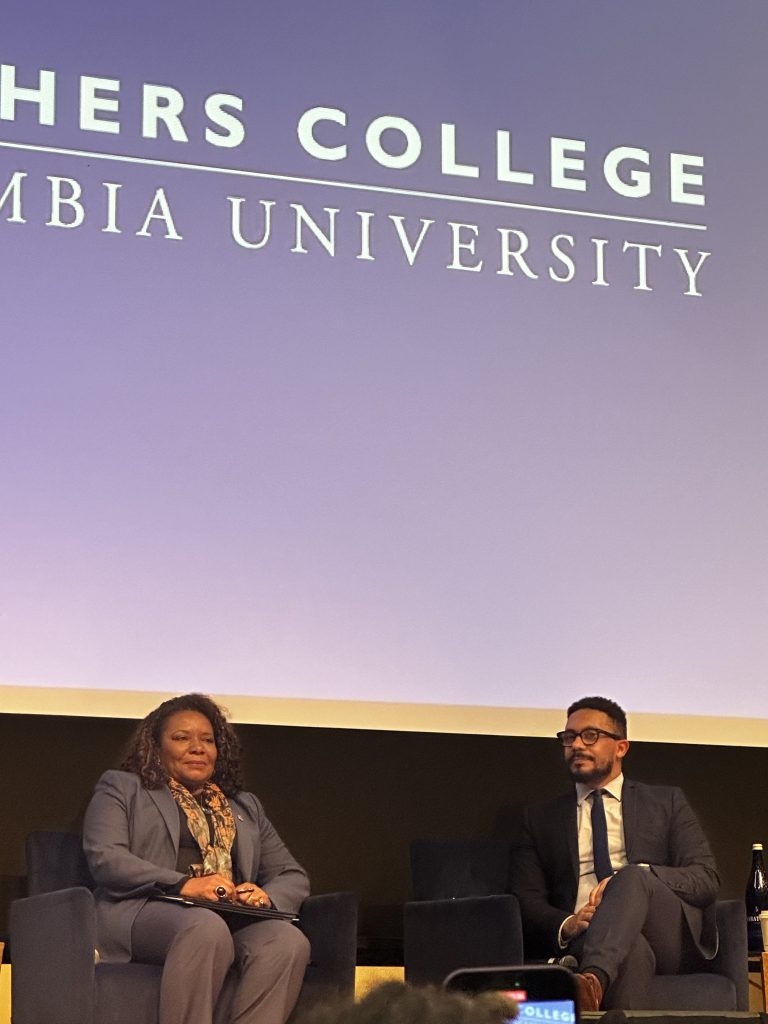 Margareth Menezes em Painel Sobre Justiça Climática. ILAS-Columbia University / Imagem: Felipe Moura