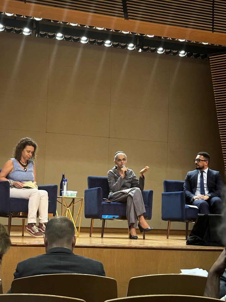 Marina Silva em Painel Sobre Justiça Climática. ILAS-Columbia University / Imagem: Felipe Moura